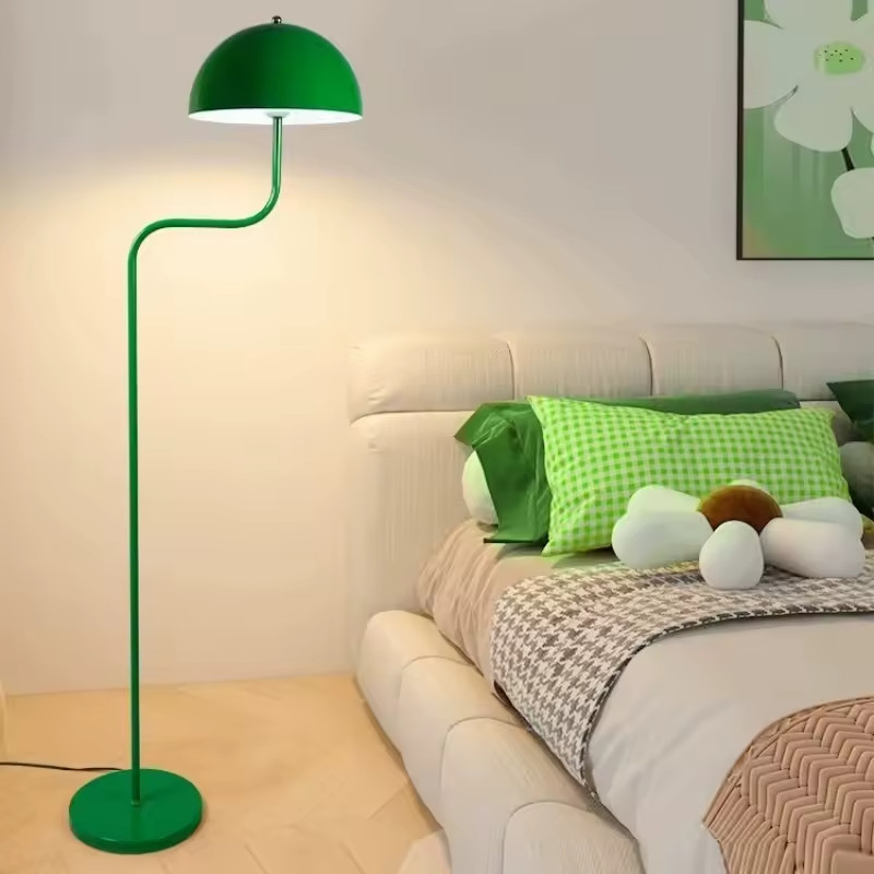 Lampadaire scandinave design pod LED en métal chromé pour salon moderne