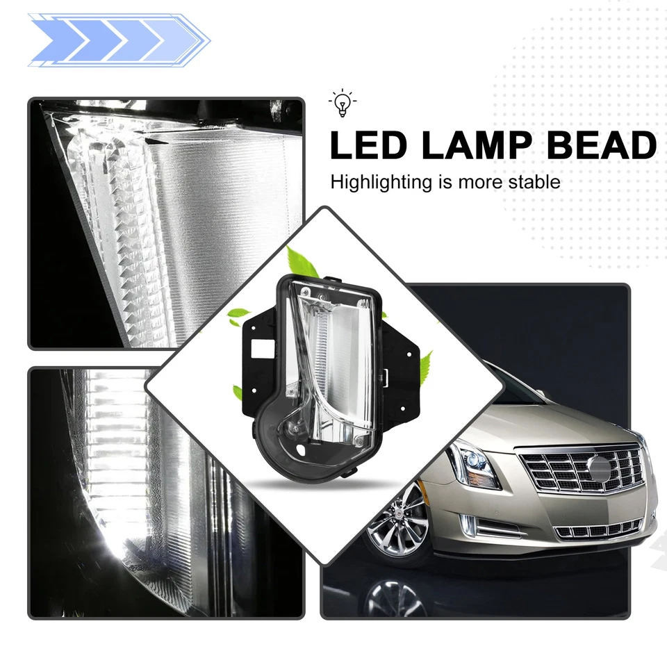 Lâmpada de neblina LED DRL para 2013-2017 Cadillac XTS direita/passageiro lateral - Imagem 3 de 4
