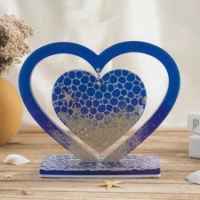 Large Heart Resin Molds, Heart Shaped Silicone Molds for Epoxy Resin, Heart S...