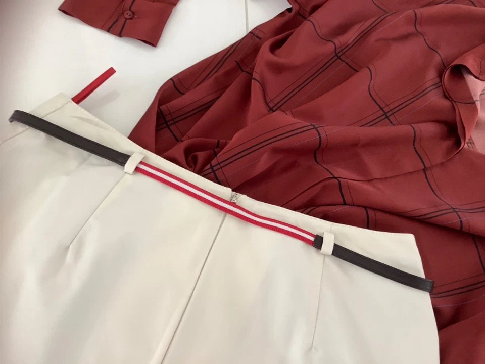 600€ PRADA Rock ITALY  ivory LEDER butterweich Gürtel XS/S 34/36 wNEU sexy - Bild 4 von 4