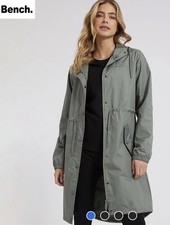 Bench Women’s Sarinna Parka Light Khaki Ash - Size UK 8  New with Tags
