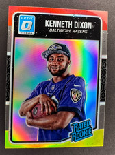 2016 Donruss Optic - Rated Rookie Kenneth Dixon #180 Red and Yellow Holo (RC)
