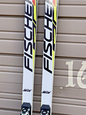 🔥 FISCHER RC4 World Cup SG Super-G 213cm Race Skis w/ Fischer RC4