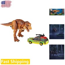 Rare Jurassic Park Transformers Collaborative Tyrannocon Rex & JP93 Figures