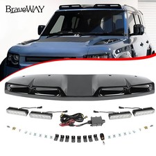 Fits LR New Defender L663 90 110 130 2020+ Light Bar 4 LED Gloss Black Roof Pod