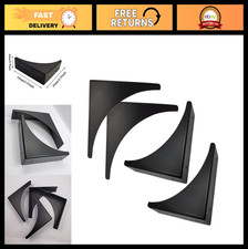 4 Pcs Black Metal Corner Protectors - Edge Safety Guards for Cabinets Furnitur