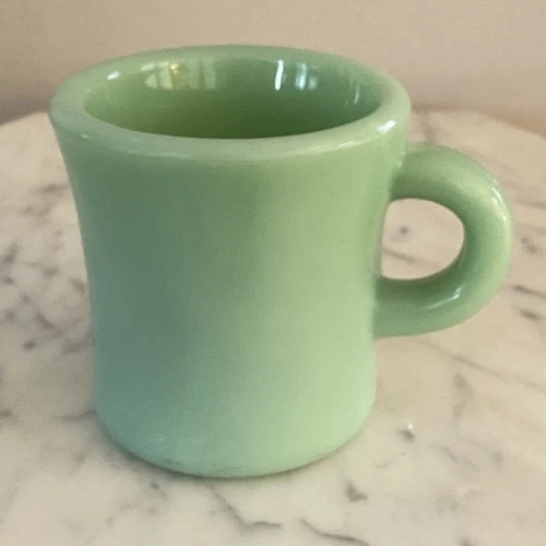 Vintage Anchor Hocking Fire King Jadeite Restaurant Ware Cup Mug