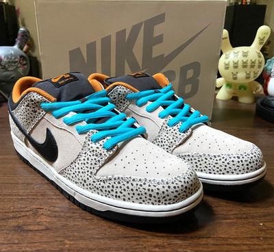NIKE SB DUNK LOW PRO ELECTRIC PACK SHOES MENS size 13 FZ1233-002 SAFARI OLYMPICS