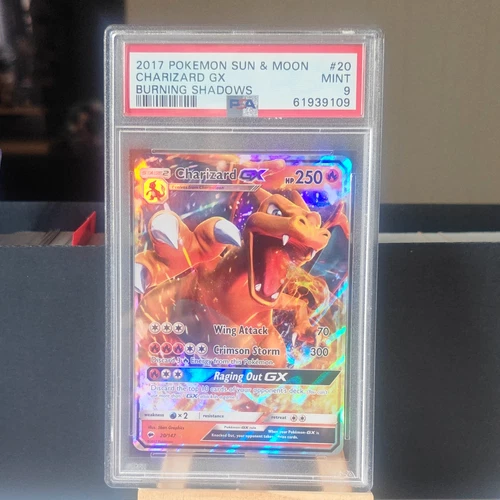 The Pokémon Company Pokémon TCG Charizard GX 20/147 Burning Shadows Holo PSA 9