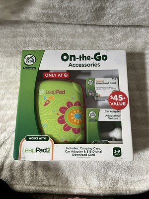 Leap Frog On-the-Go Accessories. Includes: Carrying Case, Car Adapter