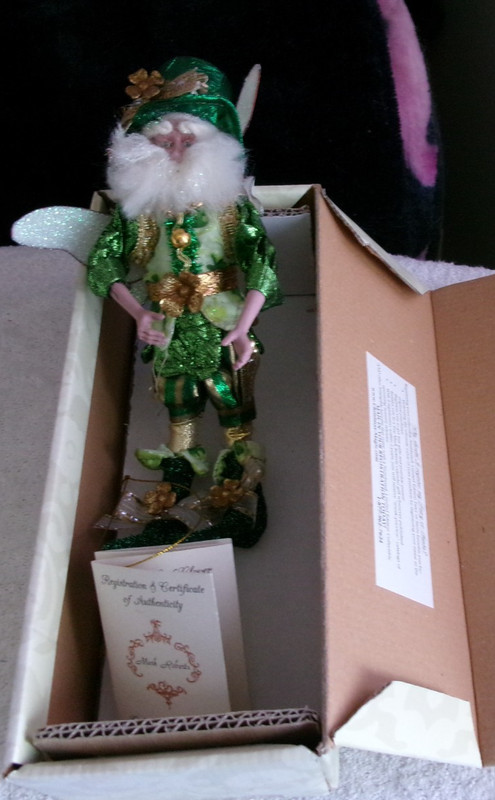 Mark Roberts Fairy Doll Four Leaf Clover 51-01846