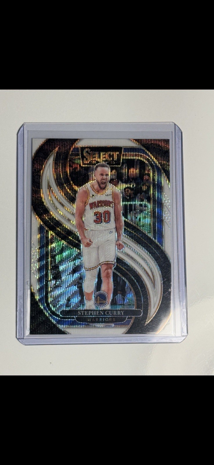 2024-25 Panini Select - Premier Level Stephen Curry #143 White Wave Prizm /99