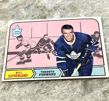 1968-69 OPC #196 Bill Sutherland  Toronto Maple Leafs