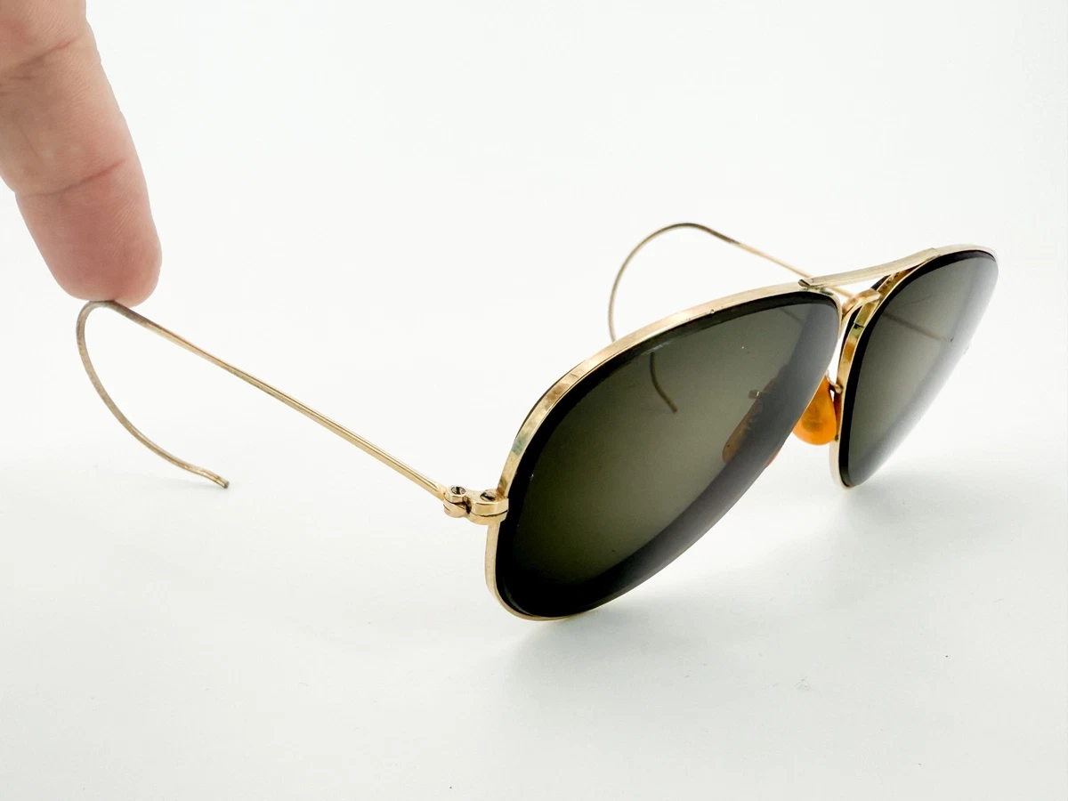 Ray-Ban Pilot Gold Vintage Sunglasses for sale | eBay