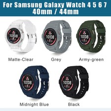 Protect Cover Strap for Samsung Galaxy Watch 4 5 6 7 40mm 44mm TPU Rubber Bands