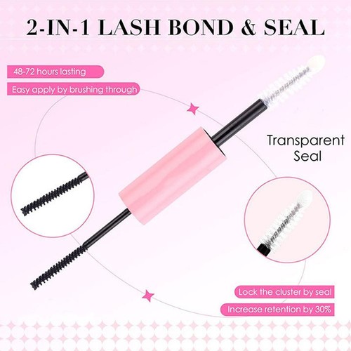 Lash Adhesive Eyelash Glue Clear / Black Latex Free Thin HOT UK Brush W1G3 - Picture 7 of 18
