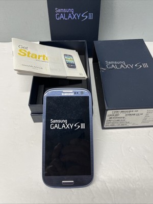 Samsung Galaxy S III SPH-L710 16GB Sprint Blue w/Original Box - Tested Works VGC