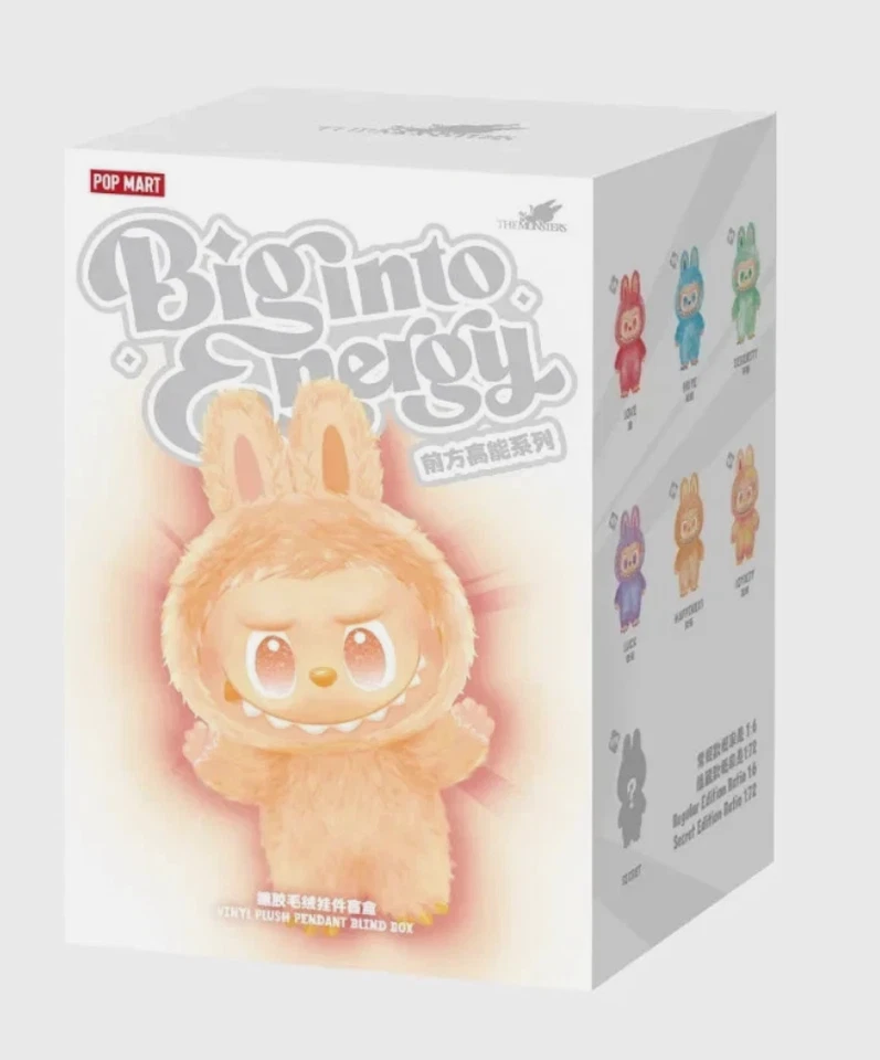 Authentic Labubu Big Into Energy Pop Mart The Monsters Vinyl Plush Blind Box - Image 2 of 4