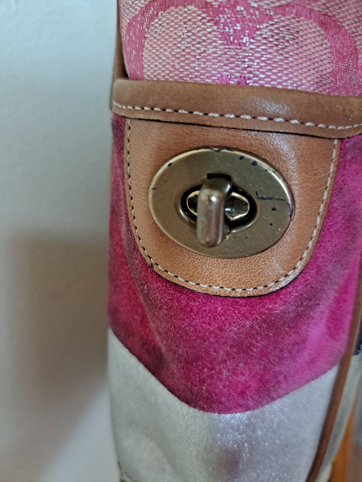 Coach Patchwork Handbag B06Q-10001 Multicolored C… - image 10