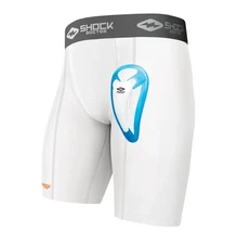 Shock Doctor CORE Compression Short Bioflex Cup Boys XL 28-30 Cup Sz M. 