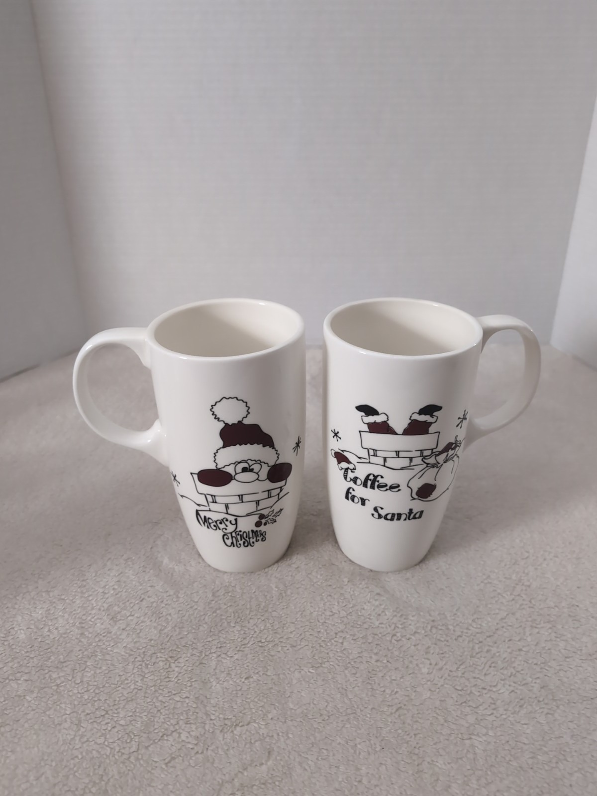 Christmas Santa Claus Large Red & White Coffee Mug for Hot Drinks