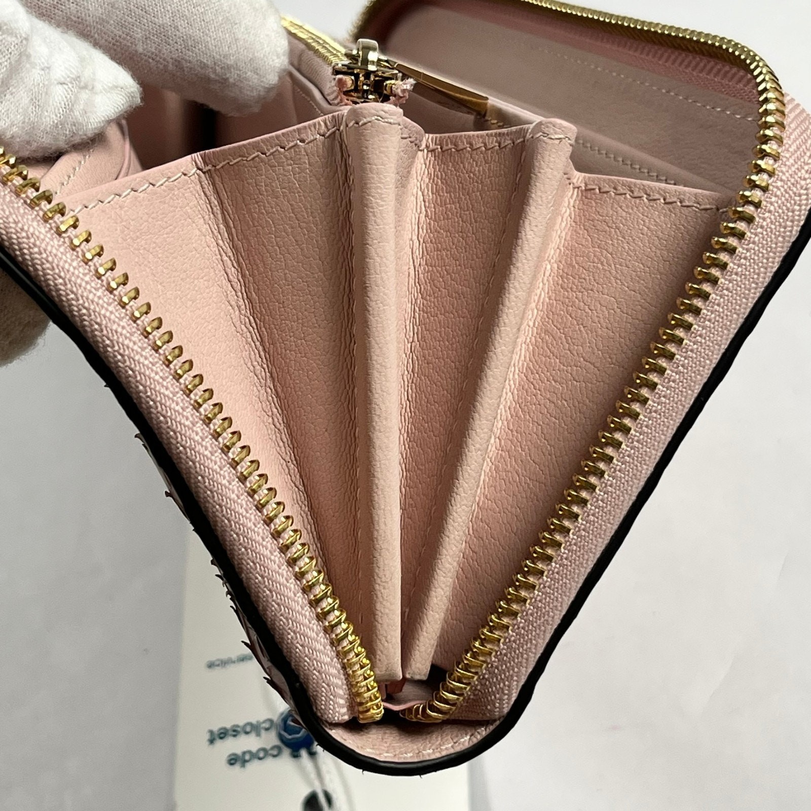 Louis Vuitton Monogram Exotics Pink Python Zippy … - image 13