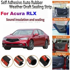 Door Rubber Seal Strips Weather Draft Wind Noise Reduction Kit K For Acura Rlx