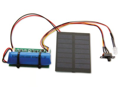 SOL-EXPERT Solar Leuchteinheit ''LongLife'' mit LED, Schalter und Solarmodul