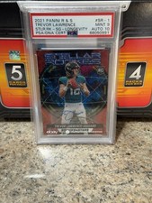 Trevor Lawrence 2021 Panini Rookies & Stars SR-1 Longevity 1/10 PSA 9 Auto 10 RC
