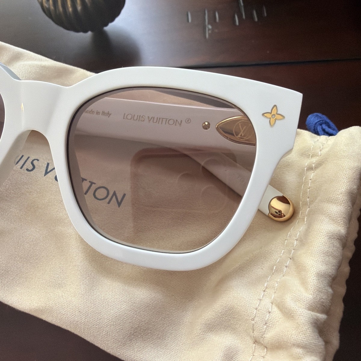 louis vuitton x takashi murakami Monogram White Sunglasses NEW | eBay