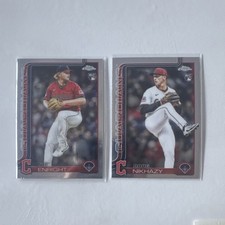 Topps Chrome 2023 Rookie Cards Lot Nic Enright Doug Nikhazy Guardians