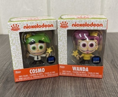 Fairly Odd Parents Five Below Exclusive Nickelodeon Funko Minis Cosmo And Wanda