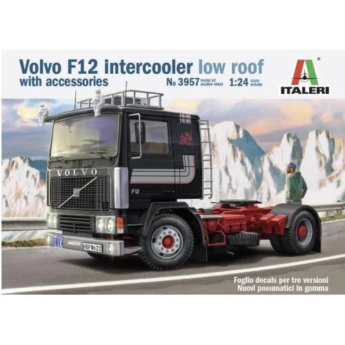 1:24 ITALERI Volvo F-12 Intercooler Low Roof W/Accessories Truck Kit IT3957 - Immagine 2 di 4