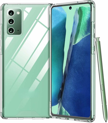 For Samsung Galaxy Note 20 Note 20 Ultra Shockproof Rubber Case Clear Cover Skin