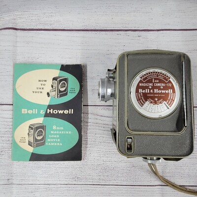 8ミリ MAGAZINE CAMERA 172 Bell & Howell 1940s Bell & Howell 8mm Magazine Camera 172 w/ Case | eBay
