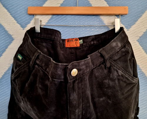 Deus Ex Machina " Big Fella Dyed Pant - Anthracite " Carpenter 34 Jeans RAR sehr guter Zustand - Bild 4 von 12