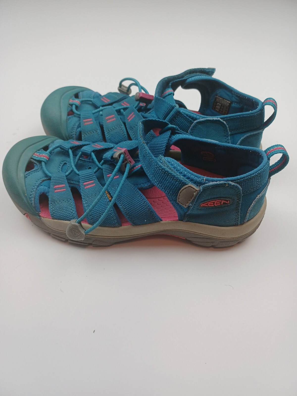 Sandali da trekking Keen Newport H2 donna taglia 5 impermeabili con coulisse blu rosa