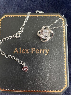 Alex Perry Halskette Satellite Serie 925 Sterling Silber Valentinstag