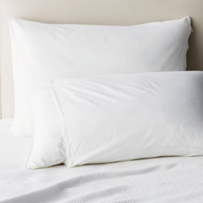 White Cotton King Pillow Protector