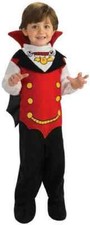 Vampire Romper Count Dracula Gothic Fancy Dress Halloween Toddler Child Costume