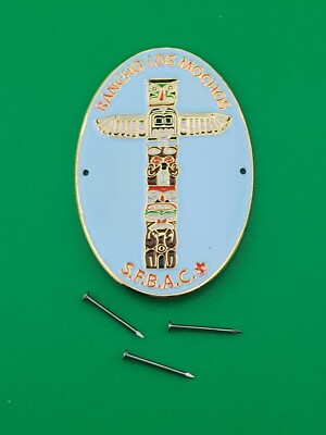 Rancho Los Mochos Totem Pole Hiking Staff Medallion S.F.B.A.C. Boy Scouts NEW
