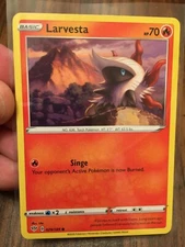 LARVESTA 2020 BASIC POKEMON CARD - DARKNESS ABLAZE - #29/189 - FREE SHIPPING WOW
