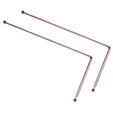 2X 99.9 Copper Dowsing Rod Divining Rods with Box Ghost Hunting Water Divining