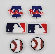  MLB Philadelphia Phillies Baseball Team For Shoe Charms Jibbitz - 6 Pieces
