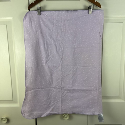 Koala Baby Purple White Polka Dots Baby Receiving Blanket Flannel Cotton - Picture 3 of 9