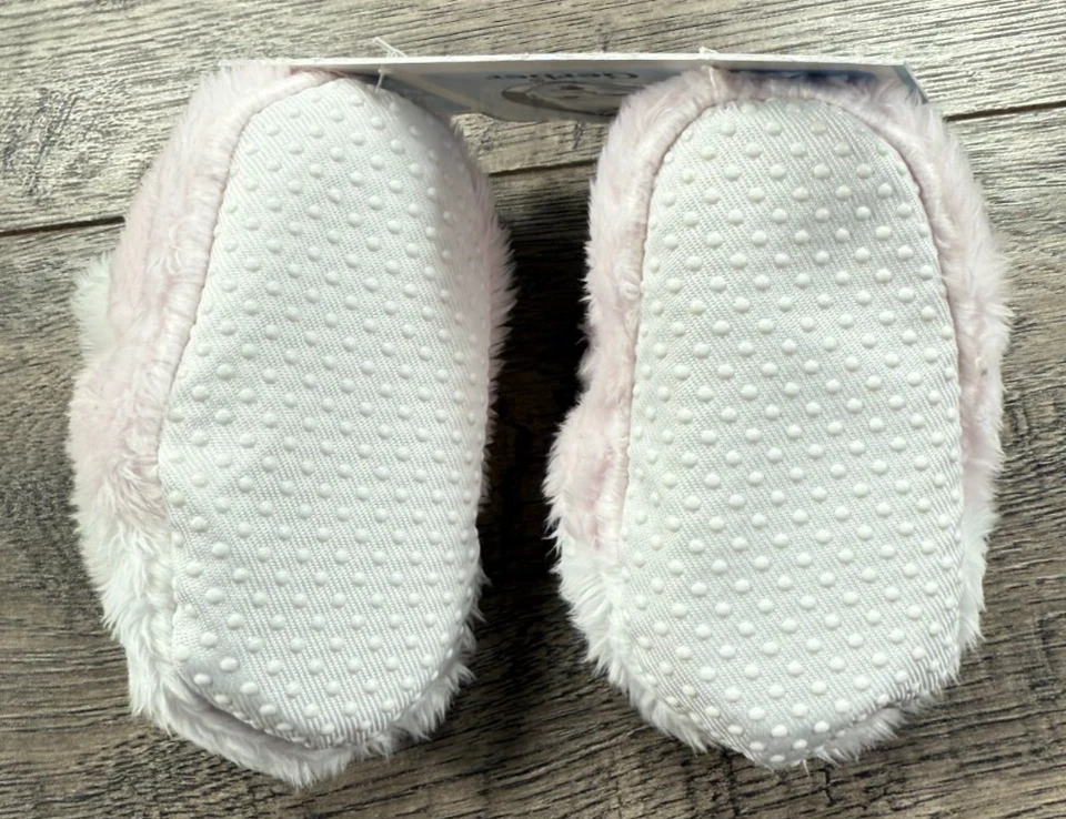 Ropa Bebé Niña Nueva De Colección Gerber 0-3 Meses Suave Conejo Zapatillas Foto 2 de 2