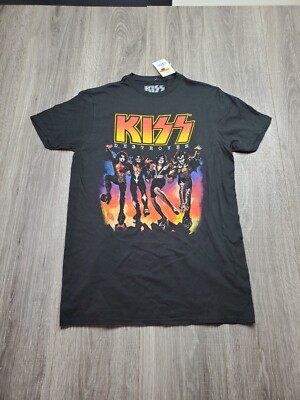 Kiss Destroyer T Shirt Black Size Small Stock#014