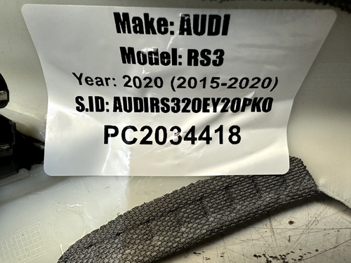 AUDI RS3 8V 2012 - 2020 O/S LADO DEL CONDUCTOR DERECHO PILAR A CUBIERTA + ALTAVOZ - Imagen 11 de 11