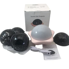 LED Twinkle Star Sky Projector Night Light Ocean Wave Star Moon Room Decor Lamp