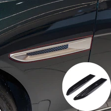 2Gloss Black Side Fender Air Vent Trim For Jaguar F-pace XE XF X761 2016-2019